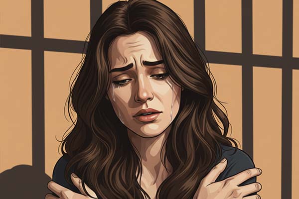 Mulher forte olhando para o horizonte